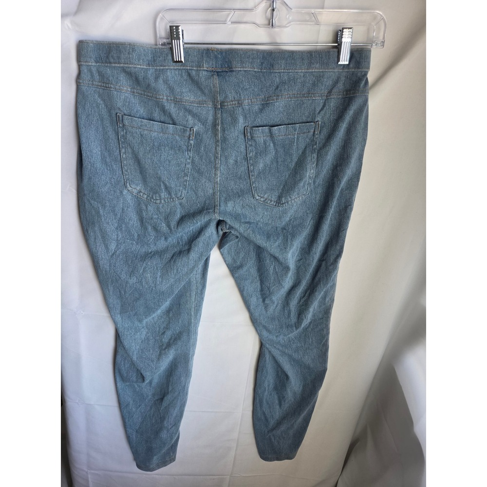 No Nonsense Womens XL Light Wash Denim Leggings High Rise Stretch Jeggings - Picture 2 of 7